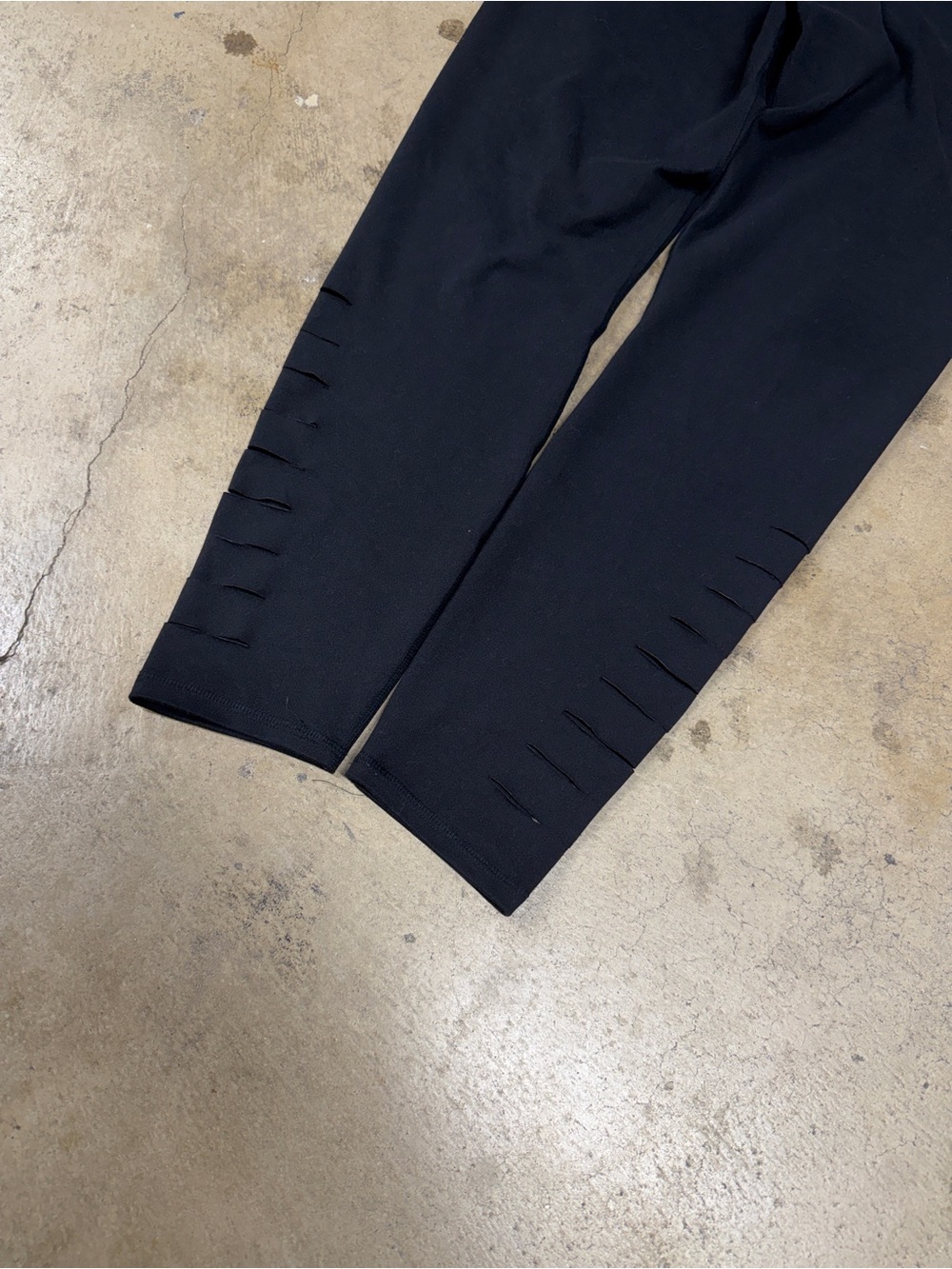 Abercrombie & Fitch Black Cutout Ankle Leggings Womens Size L Active Athleisure